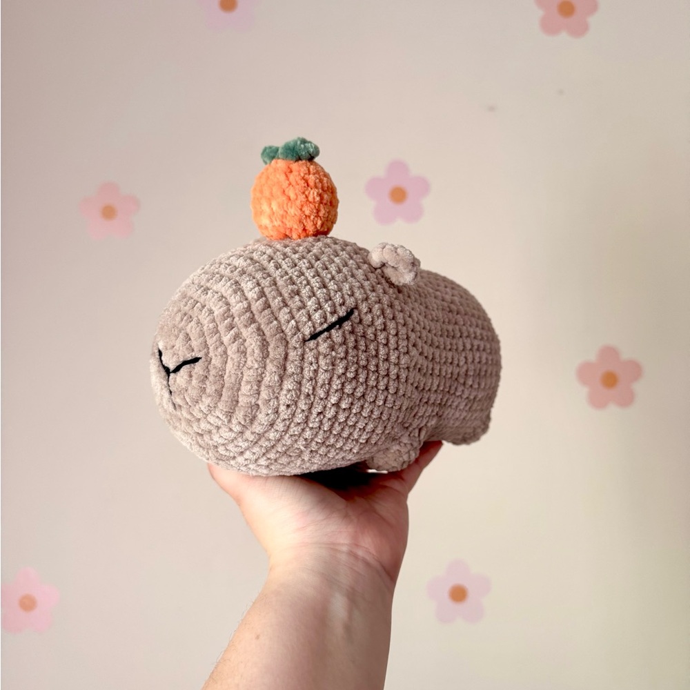 Crochet Capybara Plushie - HANDMADE BY ME!